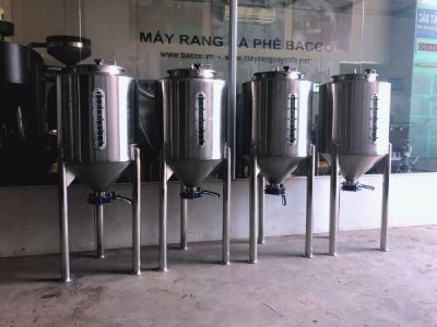Silo 200 lít chứa 60 kg hạt cà phê rang